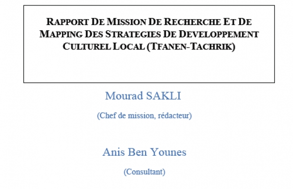 Mission de Recherche et de Mapping des Stratégies de développement Culturel Local (TFANEN-TACHRIK)